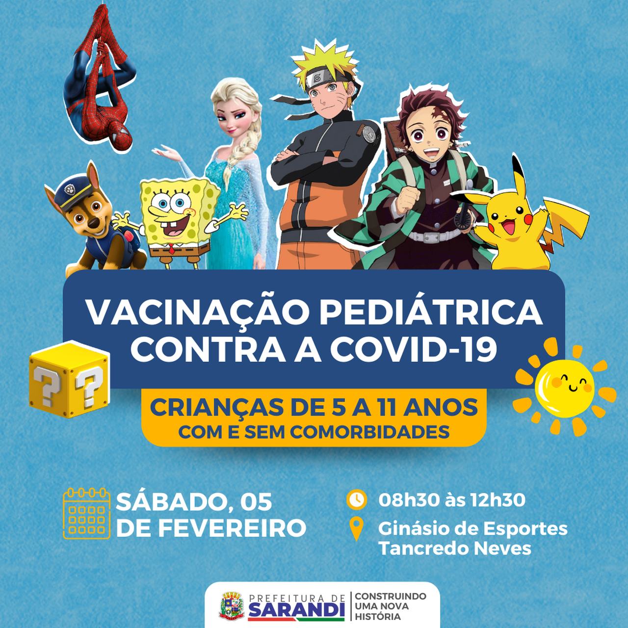 Vacinação pediátrica contra a Covid-19 - 05/02/2022